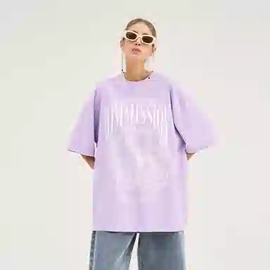 HARSH AND CRUEL Retro Letter Print Loose T-Shirt