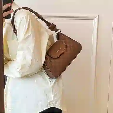 Jane Klain Woven Checkered Shoulder Bag