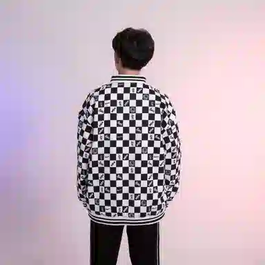 FireMonkey Reversible Cartoon Checkered Jacket