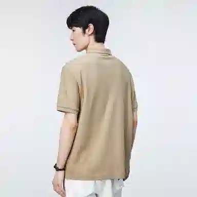 PEACEBIRD MEN Logo Embroidered Polo Shirt