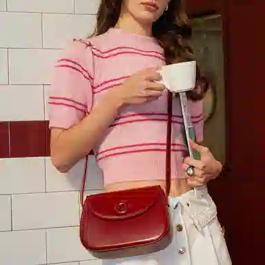 MUVA Saddle Bag Red/White