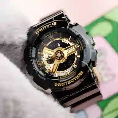 CASIO G-SHOCK GA-710GB-1APR + BABY-G BA-110-1APR