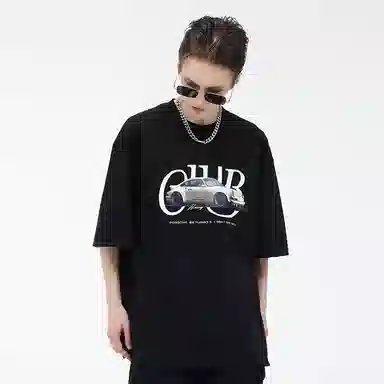 LOSTCTRL Printed Straight T-Shirt