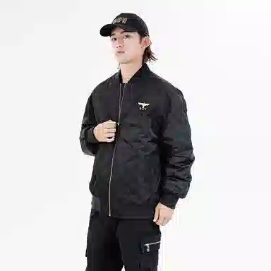 Boy London FW22 Logo Black Gold Wing Print Down Jacket