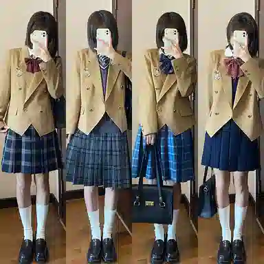 东鲸岁时记 纯色双排扣长袖西装外套 女款