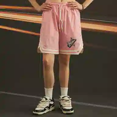 SUPEREALLY Retro Star Stripe Basketball Shorts
