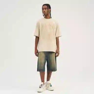 HARSH AND CRUEL Retro Letter Print Loose T-Shirt