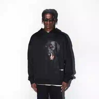 HARSH AND CRUEL Rottweiler Hoodie Black