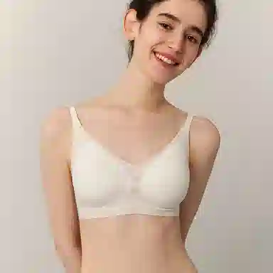 弗利少女 纯色果冻胶软支撑无痕内衣小胸有型无钢圈文胸 女款