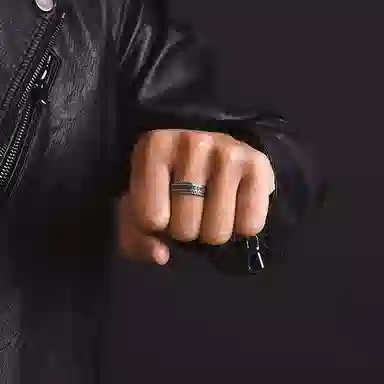 IDEAGEMER 925 Silver Wheel Ring