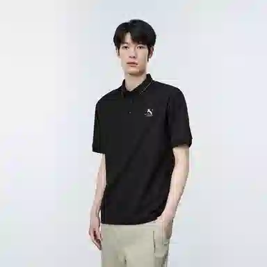 PEACEBIRD MEN Logo Embroidered Polo Shirt