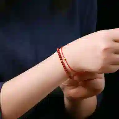 若觅 红 手串 朱砂 手链 手串 女款
