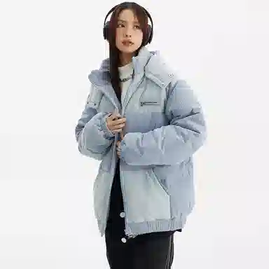 ICONS Lab Corduroy Patchwork Hooded Jacket