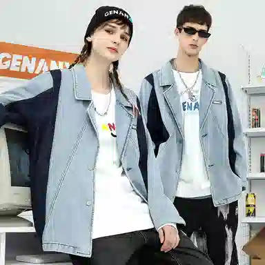 GENANX Denim Blazer