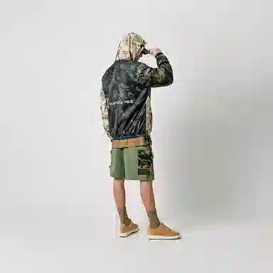 Aape SS22 Camo Letter Print Hoodie
