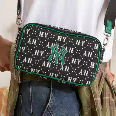 MLB Monogram Crossbody Bag Black