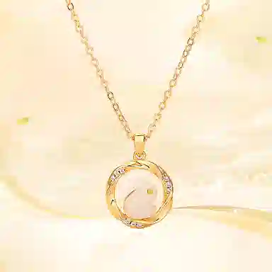 饰伴 国潮复古玉兔高级精致气质生肖兔子 项链 女款