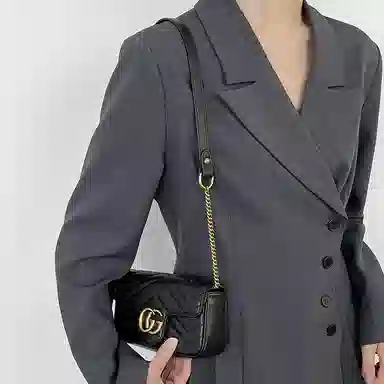 GUCCI Marmont Super Mini Black