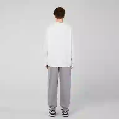 LAMLICKA x Nasapanda Retro Crewneck Sweatshirt White