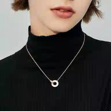 曼卡龙 日月时光 合金 项链 男女同款情侣款