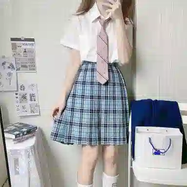 东鲸岁时记 纯色制服短袖衬衫 女款 白色