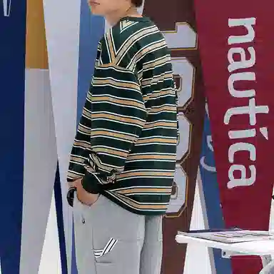 Nautica Striped Long Sleeve Tee