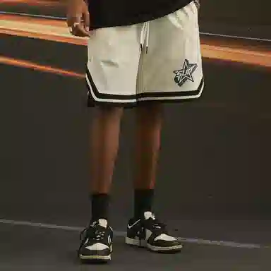 SUPEREALLY Retro Star Stripe Basketball Shorts