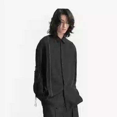 Huanxiangzhe Long Sleeve Shirt Black
