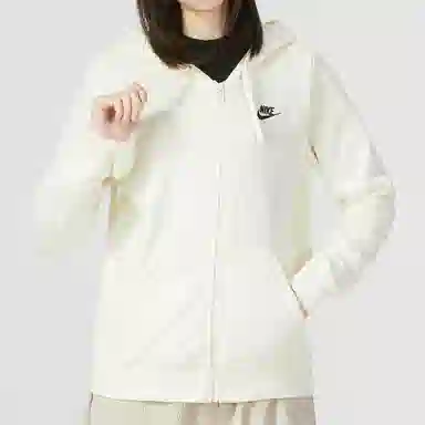 Nike Club Fleece Hoodie White
