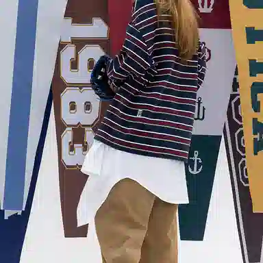 Nautica Striped Long Sleeve Tee