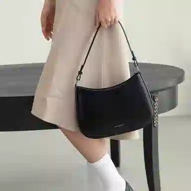 VENOF Brown Leather Shoulder Bag