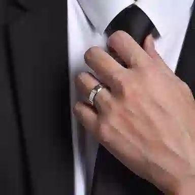 IDEAGEMER 925 Silver Ring Open Design