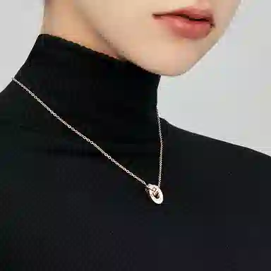 曼卡龙 日月时光 合金 项链 男女同款情侣款