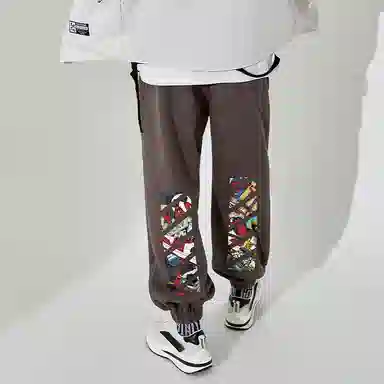 Kimura Sansha Panda Print Joggers