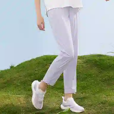 匹克 紫薯 防晒科技 冰丝束脚透气防晒运动裤 女款 净紫色