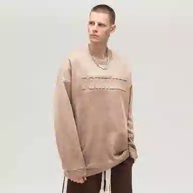 POINTLIMIT 3D Embossed Suede Sweatshirt