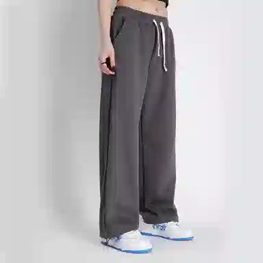 星际者 印花抽绳直筒运动裤 男女同款 加绒加厚可选