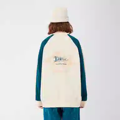 LAMLICKA Logo Pullover Sweatshirt Beige