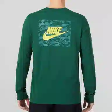 Nike Logo Long Sleeve T-Shirt Green