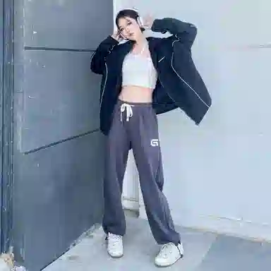 Gwola Wide Leg Drawstring Pants