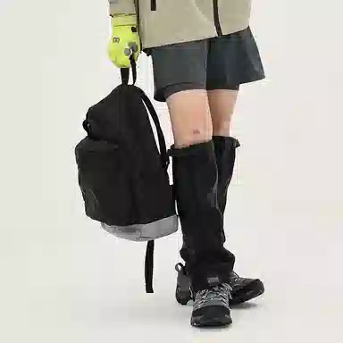 MYEDITION Vintage Colorblock Backpack Green