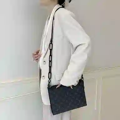 奢护匠心坊 男士洗漱包不伤包腋下包 进口超纤 改造套装内胆肩带橙色链条单肩斜挎 男款 #改装包推荐#