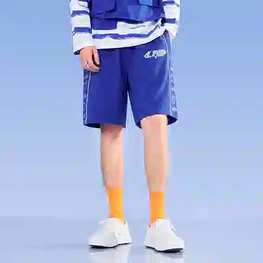 LAMLICKA Waffle Shorts Blue