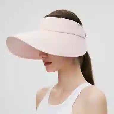 玖慕 大檐防晒全方位防紫外线遮脸开车空顶遮阳 聚酯纤维 防晒帽 女款