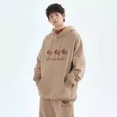 MostwantedLab Retro Floral Hoodie