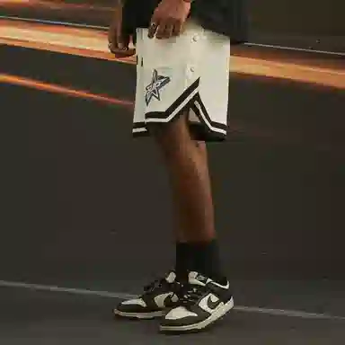 SUPEREALLY Retro Star Stripe Basketball Shorts