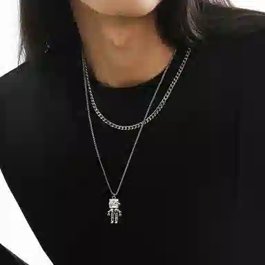 PEACE&CAT Robot Necklace