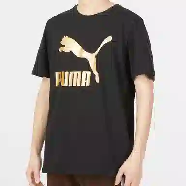 PUMA Classics Metallic Logo Tee