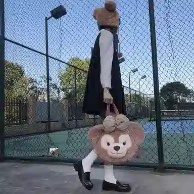 东鲸岁时记 圆领褶皱刺绣无袖连衣裙 女款