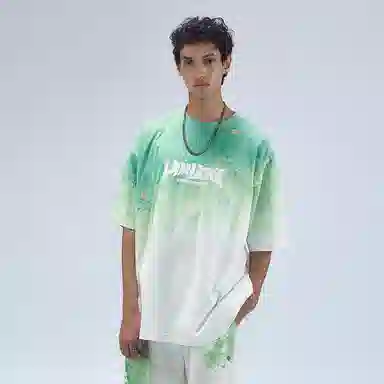 LAMLICKA Gradient Green Tee